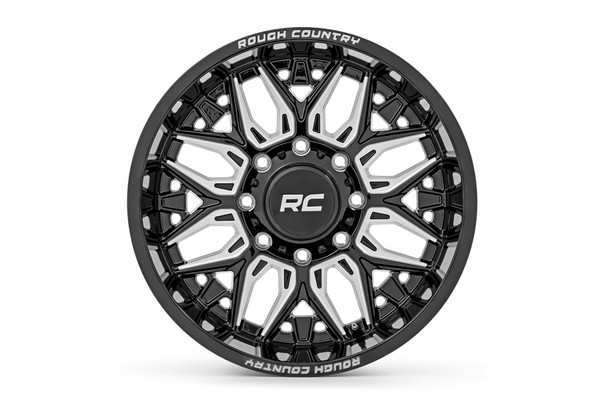 Ford Bronco One-Piece Gloss Black 86 Series Wheel 22x10 | 6x5.5 by Rough Country
