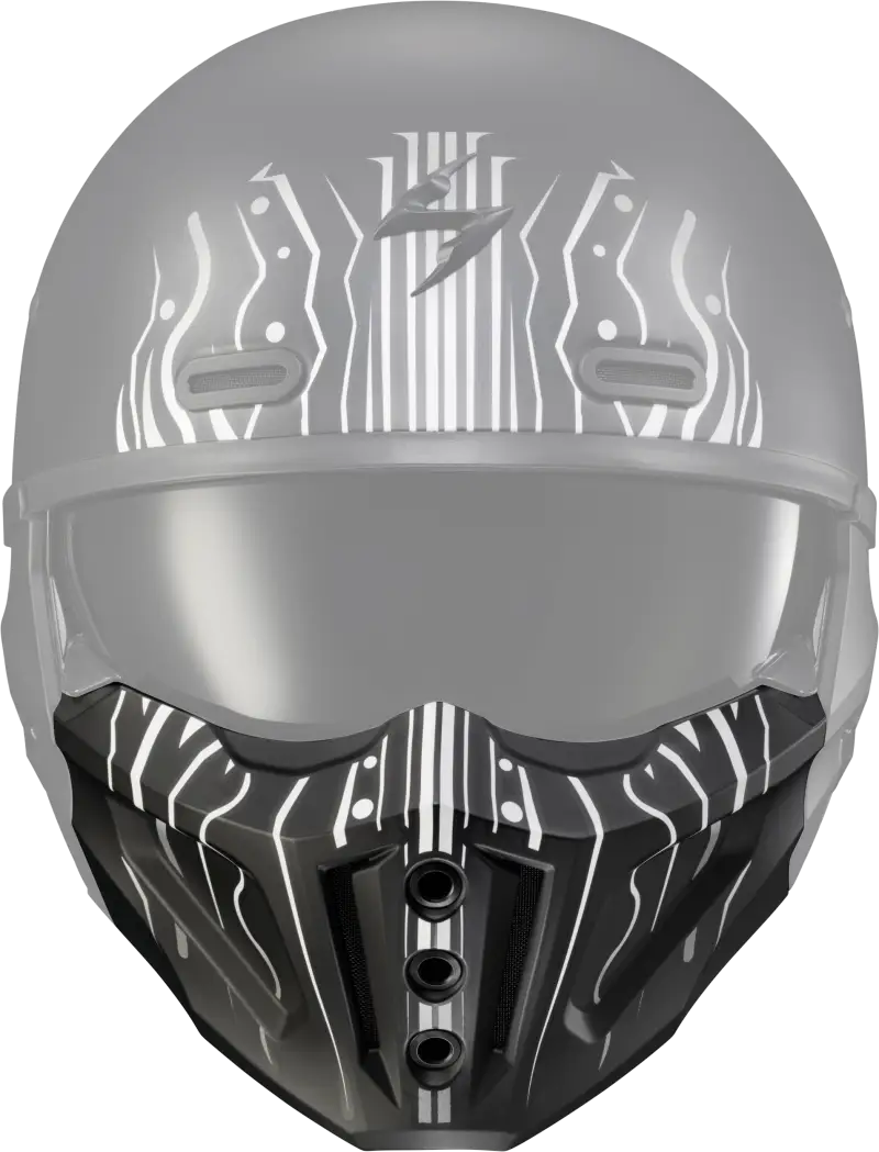 Scorpion Exo 52-730-17 Covert X Face Mask Tribe White wps-75-2330