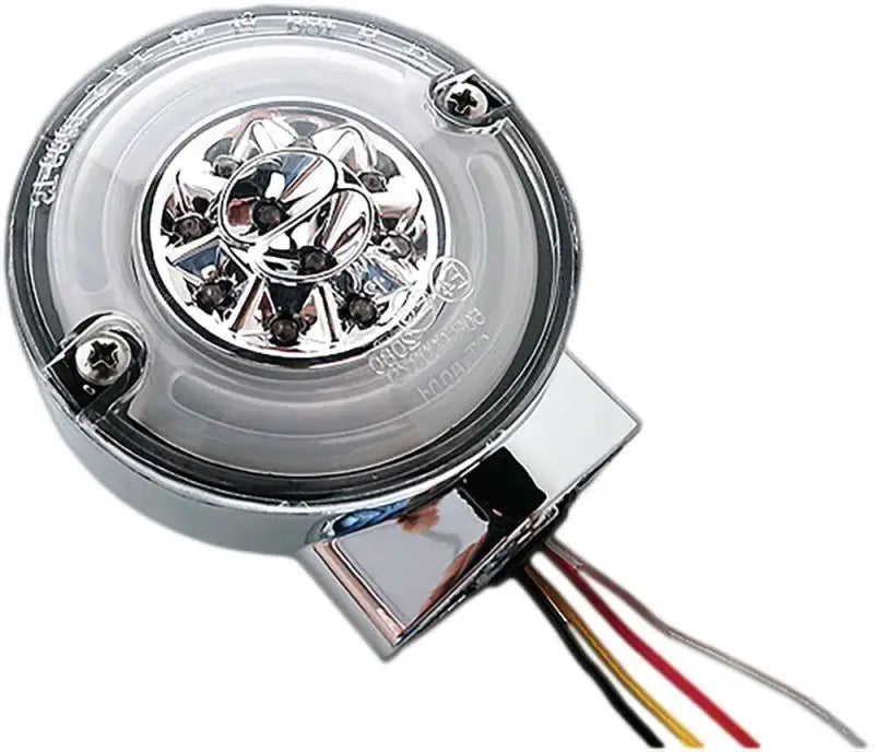 Single Function Rear Turn Signal Chrome W/Clear Lens wps-820-52404