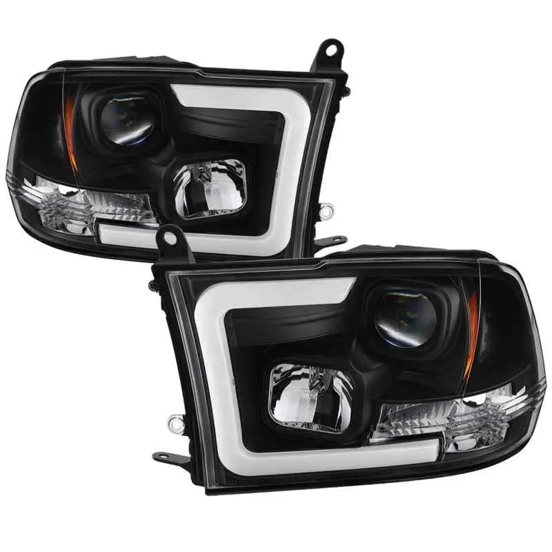 Spyder 09-16 Dodge Ram 1500 Version 2 Headlights Light Bar DRL Black PRO-YD-DR09V2-LBDRL-BK 5084811