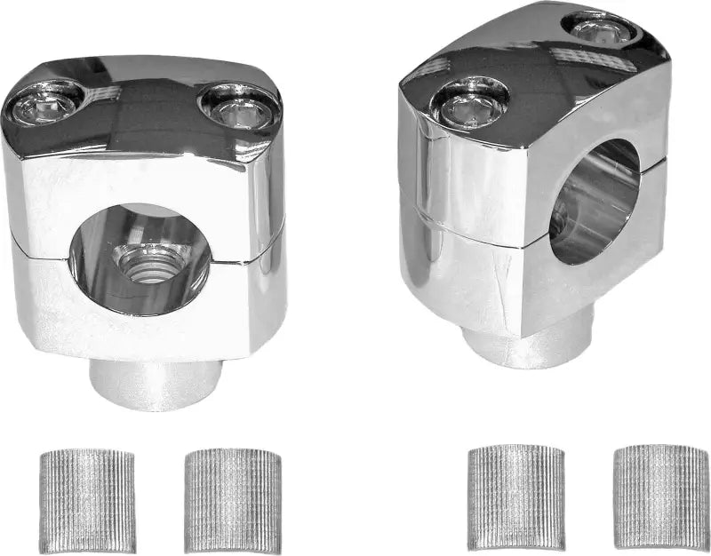 Square Billet Risers Chrome wps-820-1328