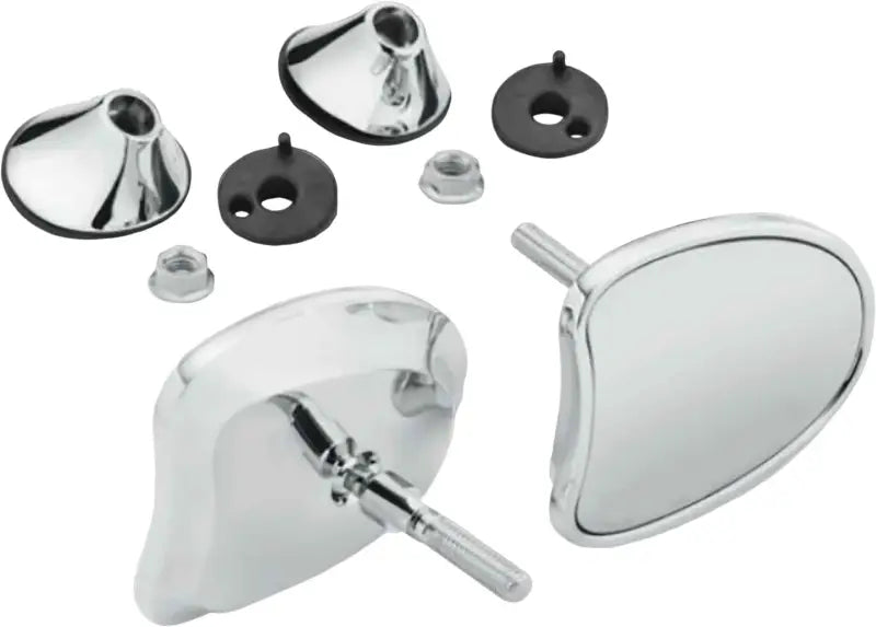 Tapered Fairing Mirrors Chrome wps-820-52389