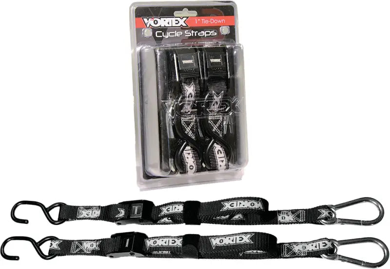 TD111 Vortex Tie Downs 1" 2/Pk Blk wps-3-td111