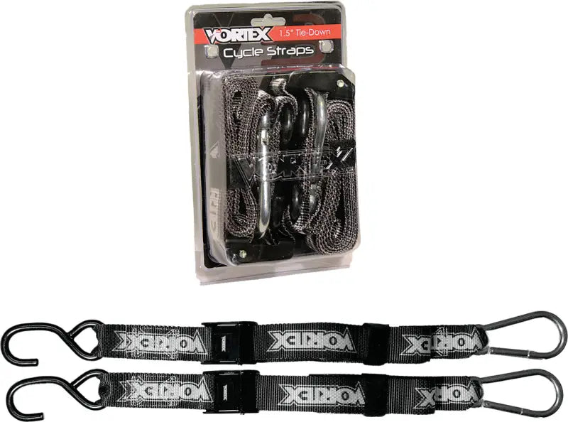 TD122 Vortex Tie Downs 1.5" 2/Pk Blk wps-3-td122