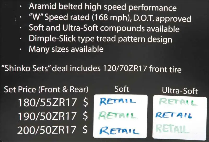 Tire Display Sign 230 Tour Master wps-87-4994