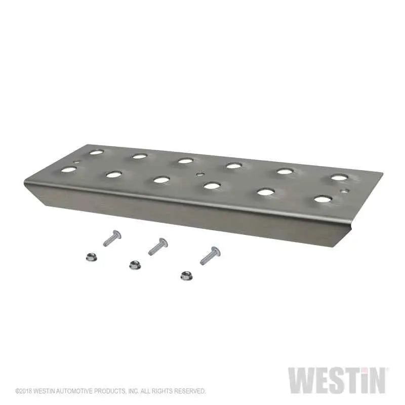 Westin 11in Step Plate w/screws (Set of 2)- Stainless Steel 56-100011