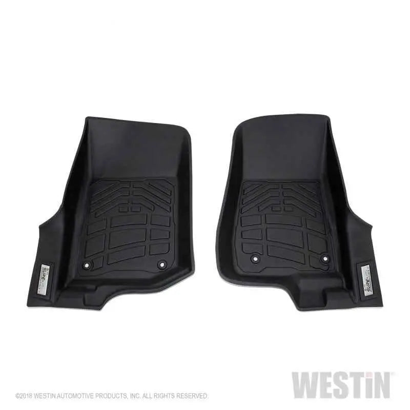 Westin 2018-2019 Jeep Wrangler JL Wade Sure Fit Floor Liners Front - Black 72-110102
