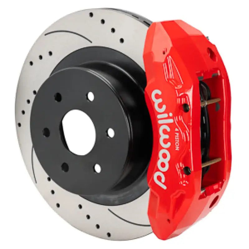 Wilwood 99-18 Chevy Silverado/GMC Sierra 16x1.25 D&S Rotor TX4R 4 Piston Rear Brake Kit - Red wil140-16861-DR