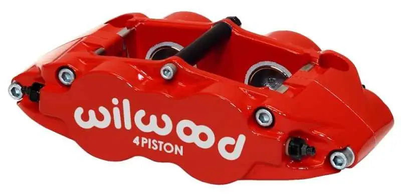 Wilwood Caliper-Narrow Superlite 4R - Red 1.12/1.12in Pistons 0.81in Disc 120-11876-rd