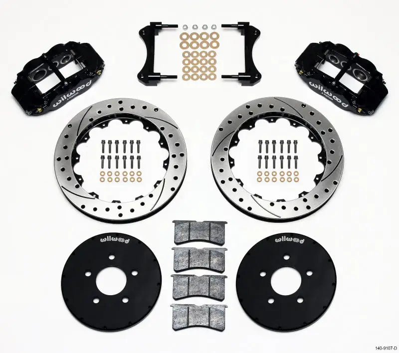 Wilwood Narrow Superlite 6R Front Hat Kit 12.88in Drilled 1994-2004 Mustang wil140-9107-d
