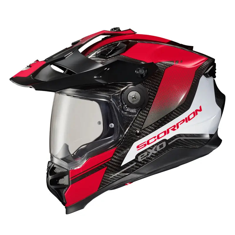 XT9-1075 Scorpion Exo Xt9000 Carbon Full-Face Helmet Trailhead Dark Red Lg wps-75-2368l
