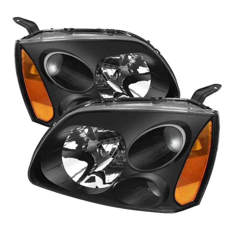 Xtune Mitsubishi Galant 04-08 Amber Crystal Headlights Black HD-JH-MG04-AM-BK 5072900