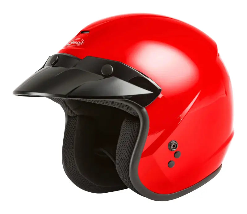 Youth Of 2y Open Face Helmet Red Yl wps-72-5364yl