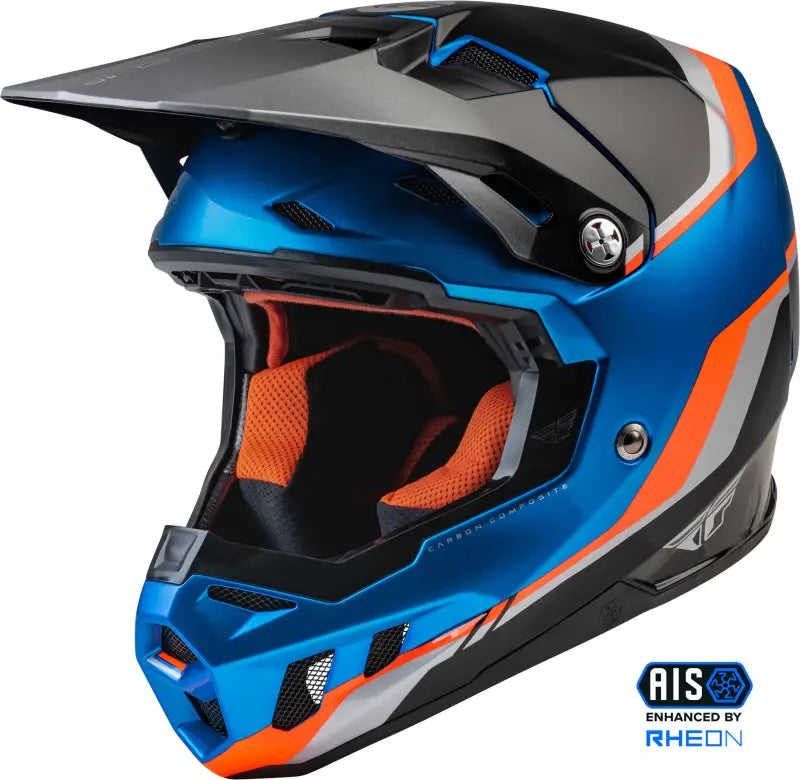 Youth Formula Cc Driver Helmet Blue/Orange/Black Yl wps-73-4312yl