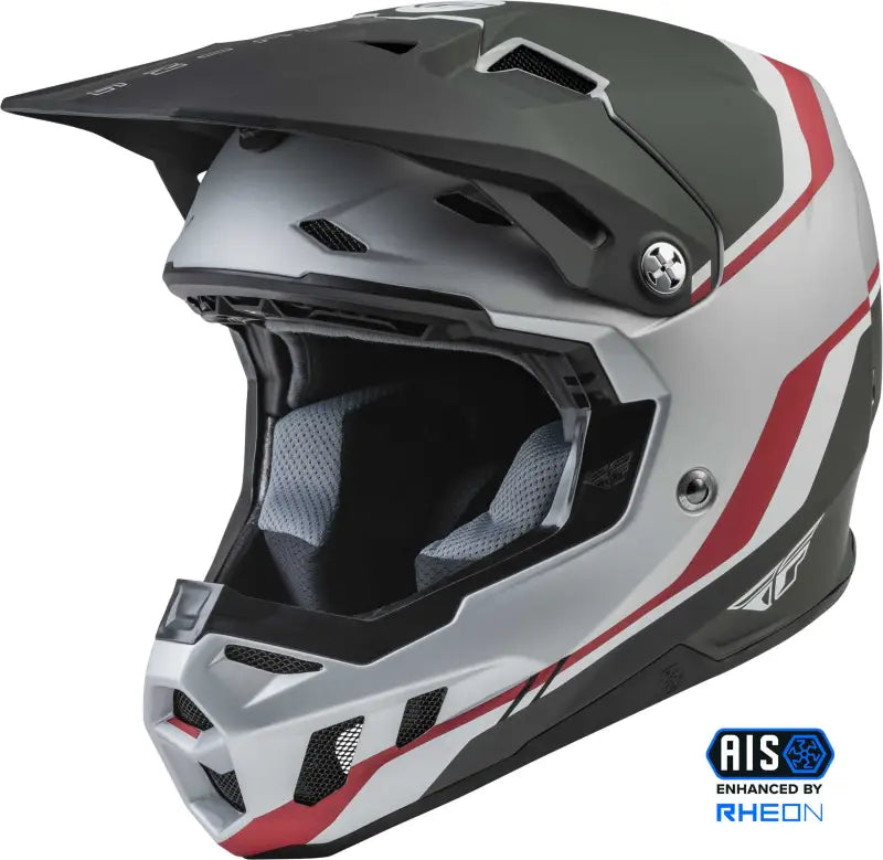 Youth Formula Cc Driver Helmet Matte Sil/Red/Wht Yl wps-73-4313yl