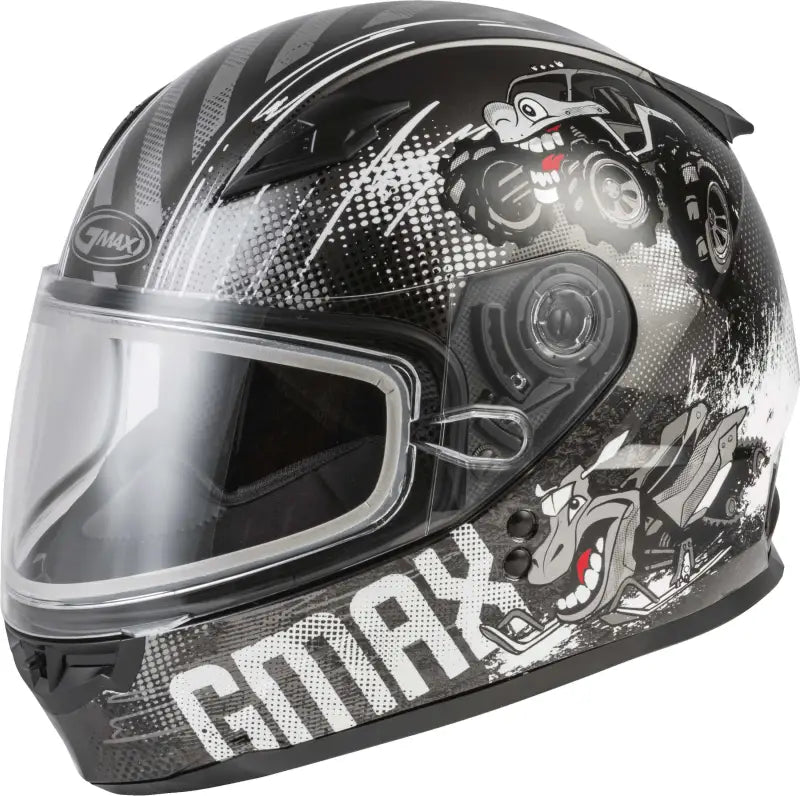 Youth Gm 49y Beasts Snow Helmet Dark Silver/Black Ys wps-72-6033ys