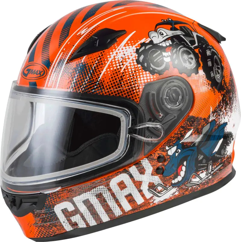Youth Gm 49y Beasts Snow Helmet Orange/Blue/Grey Ym wps-72-6030ym