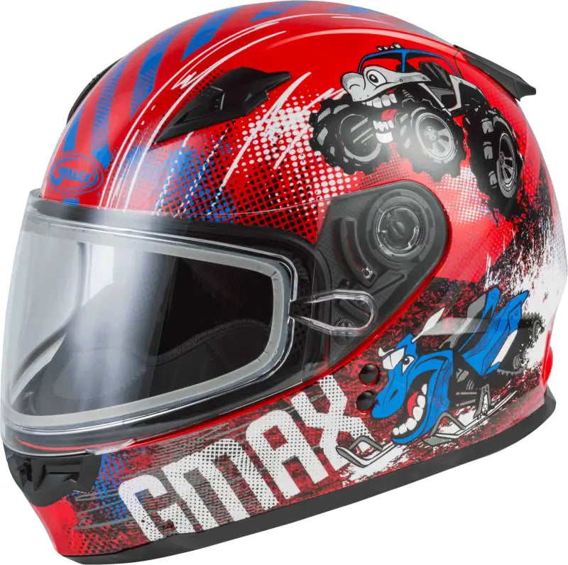 Youth Gm 49y Beasts Snow Helmet Red/Blue/Grey Ym wps-72-6032ym