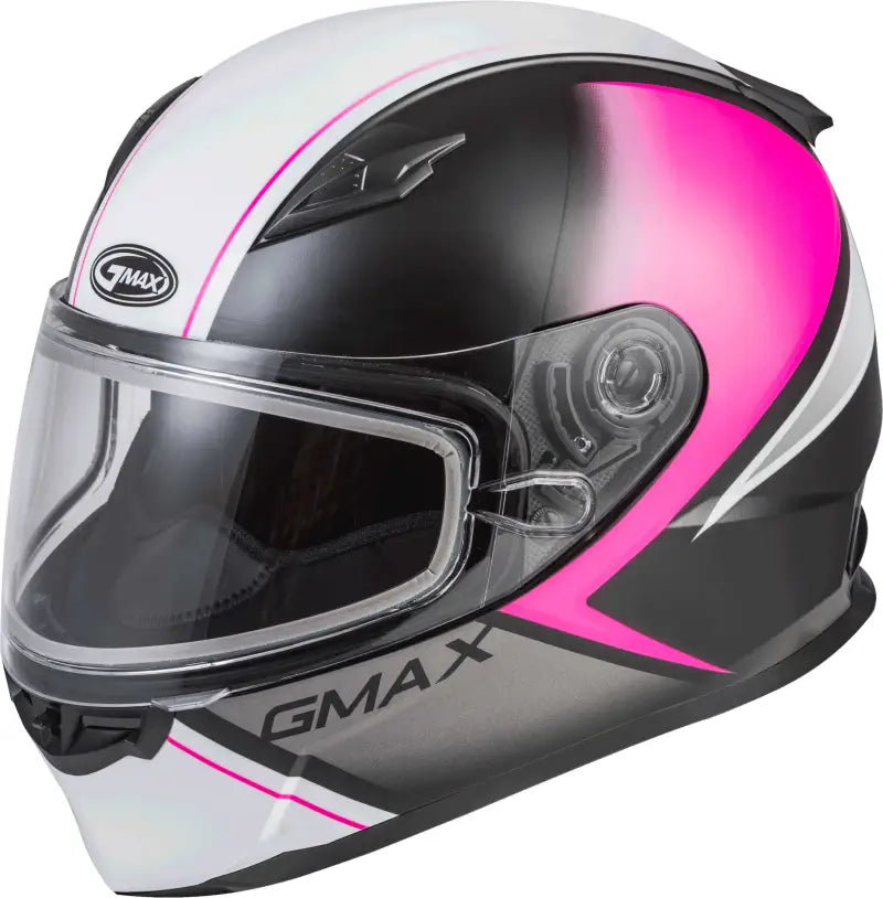 Youth Gm 49y Hail Snow Helmet Matte Black/Pink/White Yl wps-72-6007yl