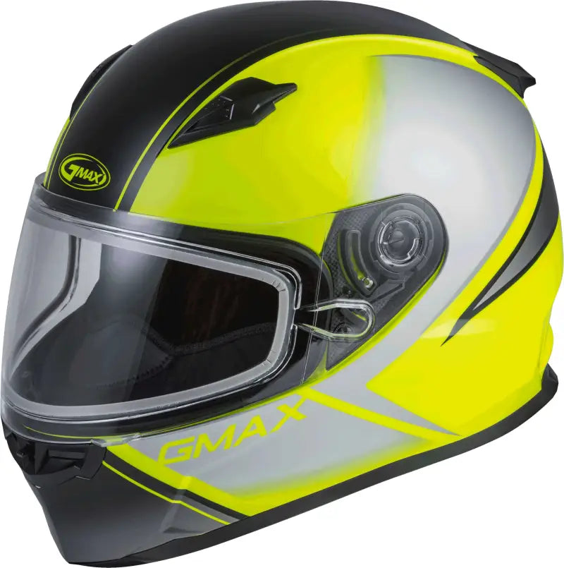 Youth Gm 49y Hail Snow Helmet Matte Hi Vis/Black/Grey Ym wps-72-6006ym