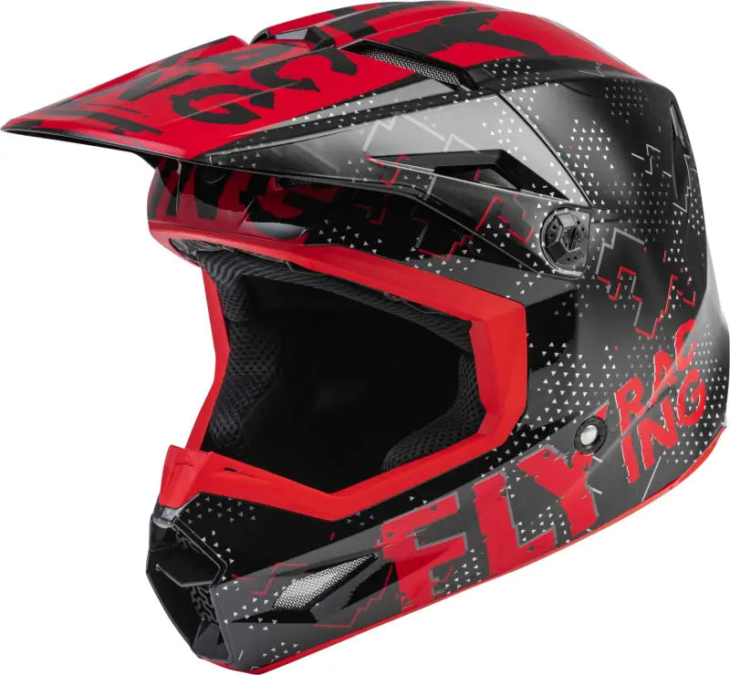 Youth Kinetic Scan Helmet Black/Red Yl wps-73-3490yl